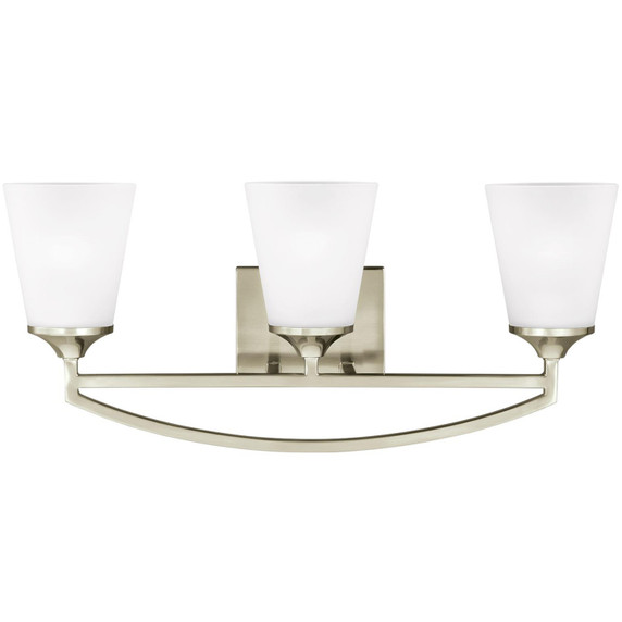 Bathroom Fixtures Three Lights by Generation Lighting ( 1 | 4424503-962 Hanford ) 