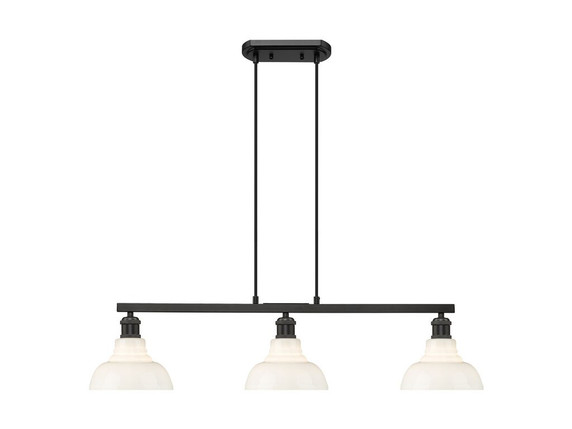 Linear/Island 3 Light Bar by Golden ( 62 | 0305-LP BLK-VMG Carver ) 