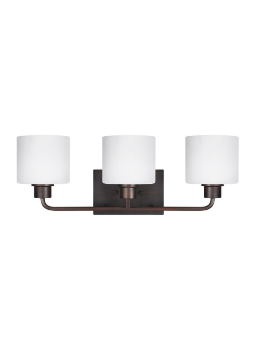 Bathroom Fixtures Three Lights by Generation Lighting ( 1 | 4428803-710 Canfield ) 