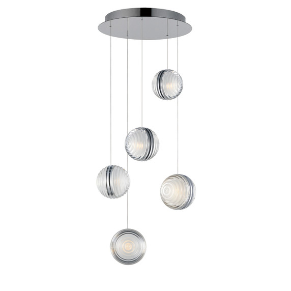 Mini Chandeliers Multi-Port/Cascade by ET2 ( 86 | E24695-75PC Pulse ) 