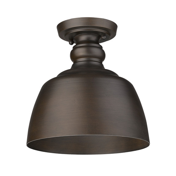 Semi-Flush Mts. Cage by Golden ( 62 | 0316-FM RBZ Holmes ) 