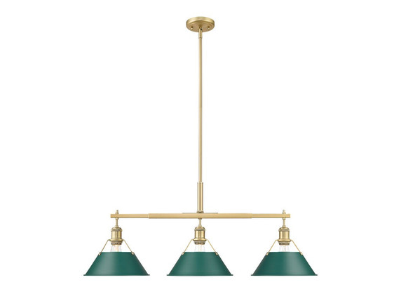 Linear/Island 3 Light Bar by Golden ( 62 | 3306-LP BCB-GN Orwell ) 