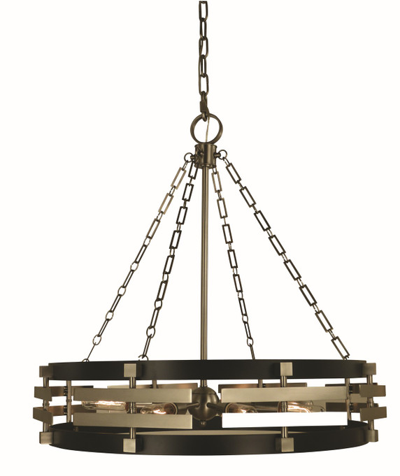Mid. Chandeliers Drum Shade by Framburg ( 8 | 5748 BN/MBLACK Eden ) 