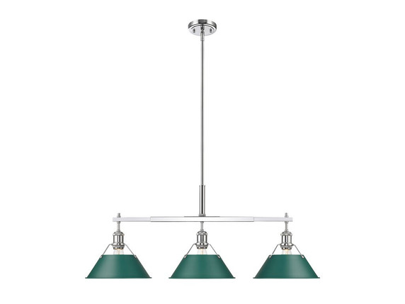 Linear/Island 3 Light Bar by Golden ( 62 | 3306-LP CH-GN Orwell ) 