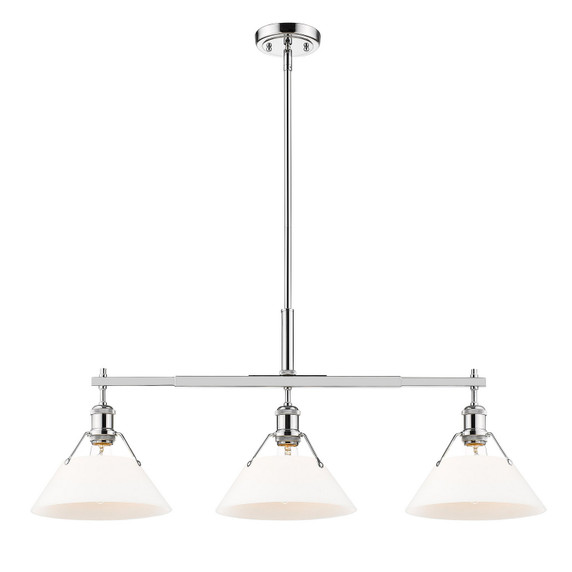 Linear/Island 3 Light Bar by Golden ( 62 | 3306-LP CH-OP Orwell ) 