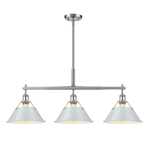 Linear/Island 3 Light Bar by Golden ( 62 | 3306-LP PW-DB Orwell ) 