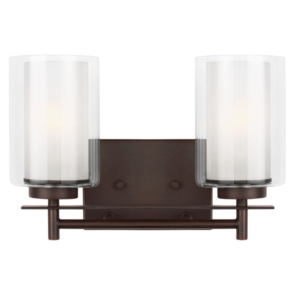 Bathroom Fixtures Two Lights by Generation Lighting ( 1 | 4437302-710 Elmwood Park ) 