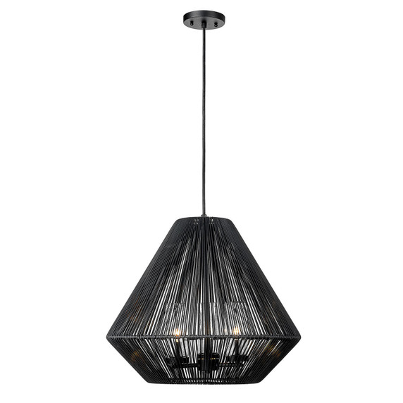 Pendants Fabric Shade by Golden ( 62 | 6937-O3P NB-MBW Valentina ) 