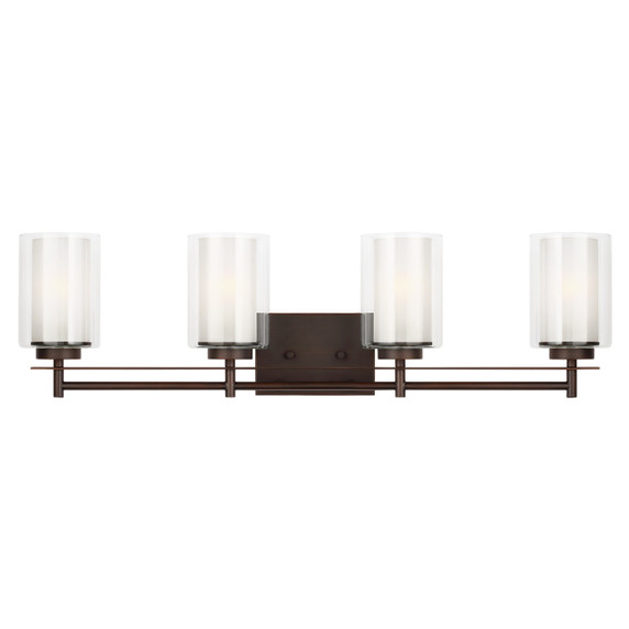 Bathroom Fixtures Four Lights by Generation Lighting ( 1 | 4437304EN3-710 Elmwood Park ) 