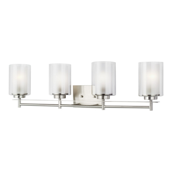 Bathroom Fixtures Four Lights by Generation Lighting ( 1 | 4437304EN3-962 Elmwood Park ) 