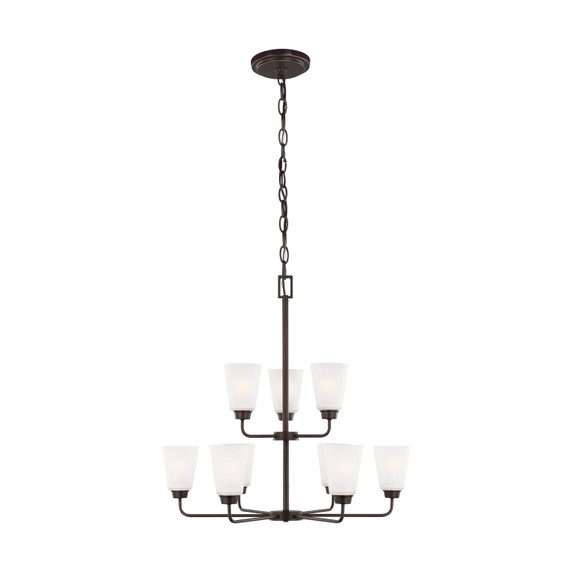 Mid. Chandeliers Glass Up by Generation Lighting ( 1 | 3115209-710 Kerrville ) 