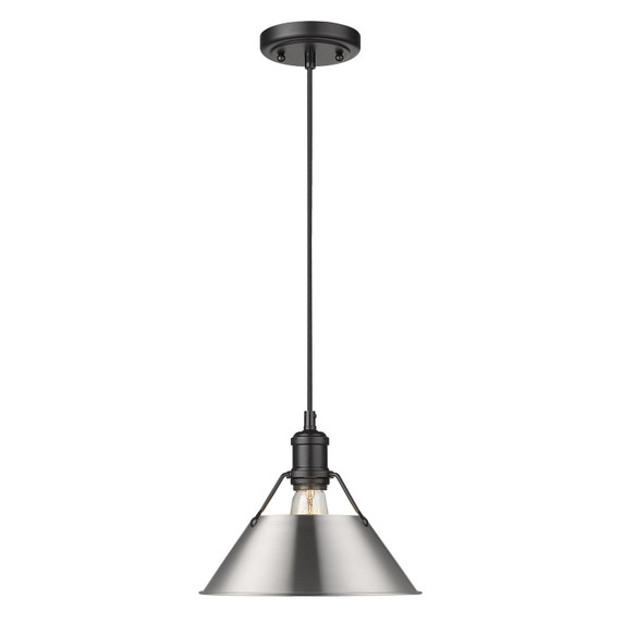 Mini Pendants Metal Shade by Golden ( 62 | 3306-M BLK-PW Orwell ) 