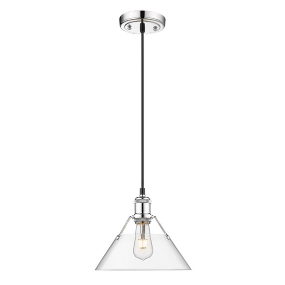 Pendants Glass Down by Golden ( 62 | 3306-M CH-CLR Orwell ) 