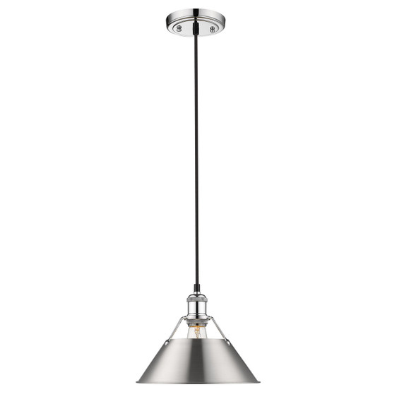 Mini Pendants Metal Shade by Golden ( 62 | 3306-M CH-PW Orwell ) 