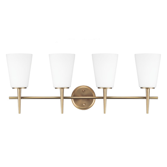 Bathroom Fixtures Four Lights by Generation Lighting ( 1 | 4440404-848 Driscoll ) 