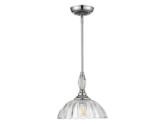 Pendants Glass Down by Golden ( 62 | 6952-M CH-CLR Audra ) 