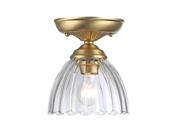 Semi-Flush Mts. Glass Down by Golden ( 62 | 6952-SF7 BCB-CLR Audra ) 