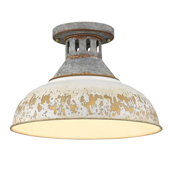 Semi-Flush Mts. Glass Down by Golden ( 62 | 0865-SF AGV-AI Kinsley ) 