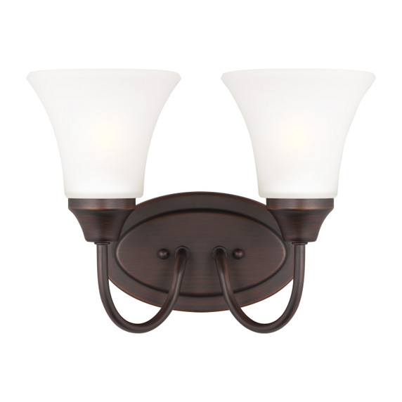 Bathroom Fixtures Two Lights by Generation Lighting ( 1 | 44806EN3-710 Holman ) 