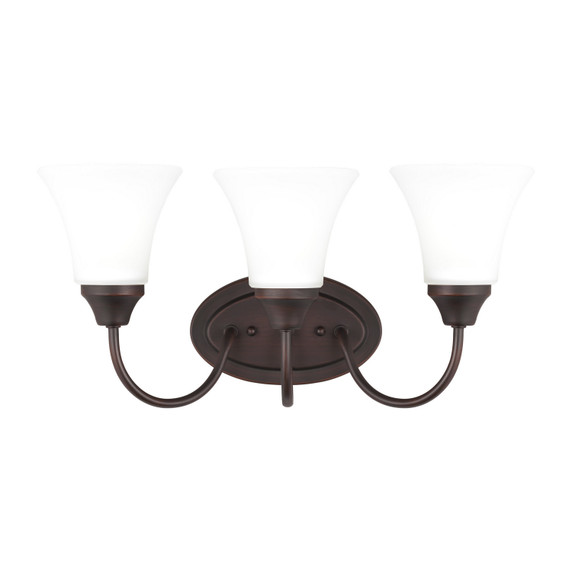 Bathroom Fixtures Three Lights by Generation Lighting ( 1 | 44807EN3-710 Holman ) 