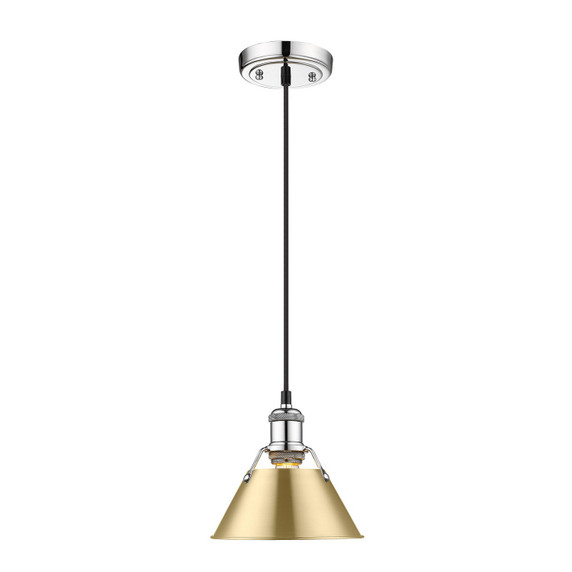 Mini Pendants Metal Shade by Golden ( 62 | 3306-S CH-BCB Orwell ) 