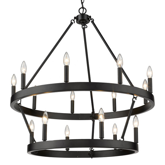 Large Chandeliers Candle by Golden ( 62 | 1017-96 BLK Alastair ) 