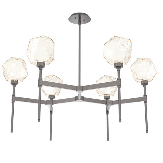 Mid. Chandeliers Glass Up by Hammerton Studio ( 404 | CHB0039-39-GP-A-001-L3 Gem ) 