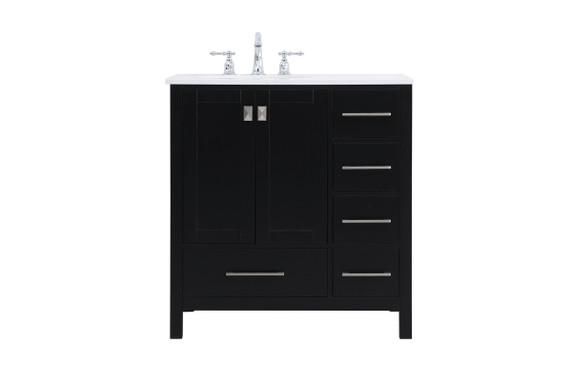 Plumbing Bath Chests/Vanities by Elegant Lighting ( 173 | VF18832BK Irene ) 