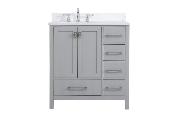 Plumbing Bath Chests/Vanities by Elegant Lighting ( 173 | VF18832GR-BS Irene ) 