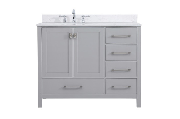 Plumbing Bath Chests/Vanities by Elegant Lighting ( 173 | VF18842GR-BS Irene ) 