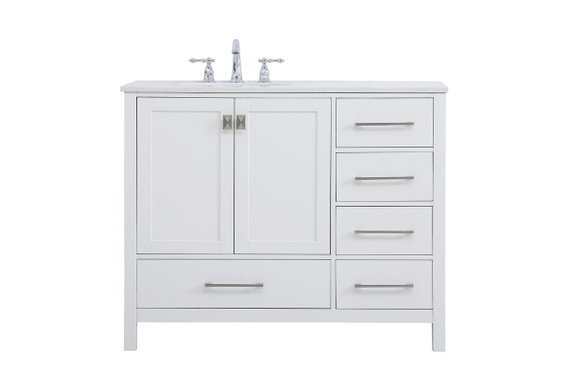 Plumbing Bath Chests/Vanities by Elegant Lighting ( 173 | VF18842WH Irene ) 
