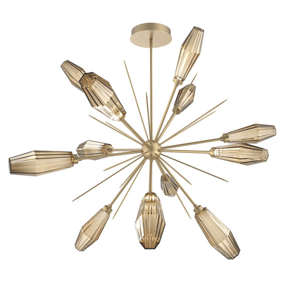 Mid. Chandeliers Starburst by Hammerton Studio ( 404 | CHB0049-0B-GB-RB-001-L3 Aalto ) 