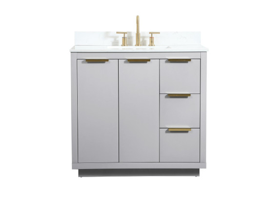 Plumbing Bath Chests/Vanities by Elegant Lighting ( 173 | VF19436GR-BS Blake ) 