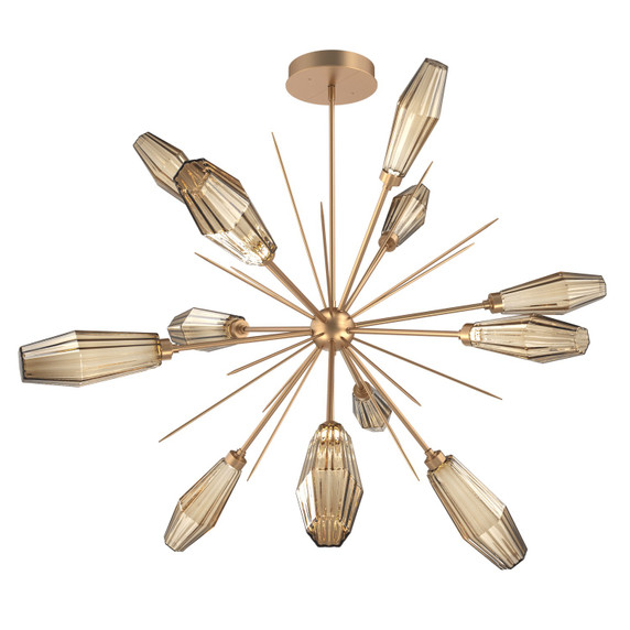 Mid. Chandeliers Starburst by Hammerton Studio ( 404 | CHB0049-0B-NB-RB-001-L3 Aalto ) 