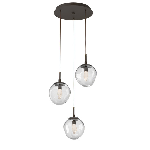 Mini Pendants 3 Light Cluster by Hammerton Studio ( 404 | CHB0066-03-FB-GC-C01-L3 Aster ) 