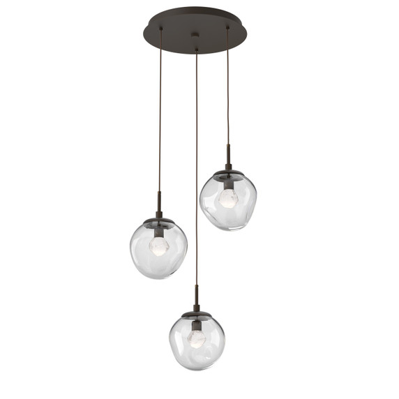 Mini Pendants 3 Light Cluster by Hammerton Studio ( 404 | CHB0066-03-FB-ZC-C01-L3 Aster ) 