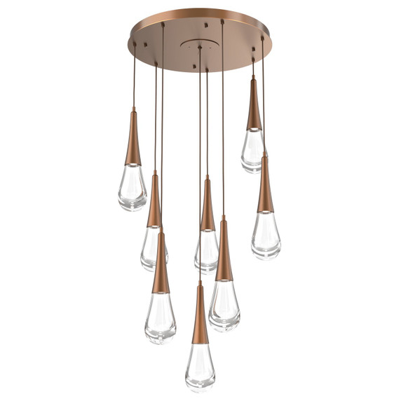Mid. Chandeliers Multi-Port/Cascade by Hammerton Studio ( 404 | CHB0078-08-BB-C-C01-L1 Raindrop ) 