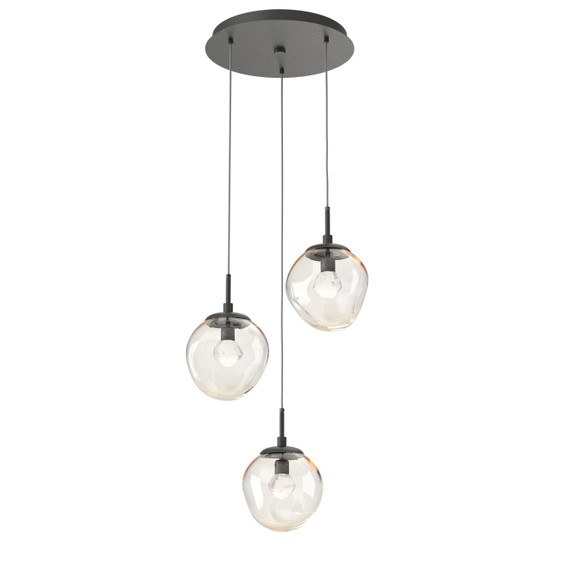 Mini Pendants 3 Light Cluster by Hammerton Studio ( 404 | CHB0066-03-GP-ZA-C01-L3 Aster ) 