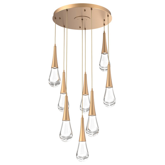 Mid. Chandeliers Multi-Port/Cascade by Hammerton Studio ( 404 | CHB0078-08-NB-C-C01-L3 Raindrop ) 