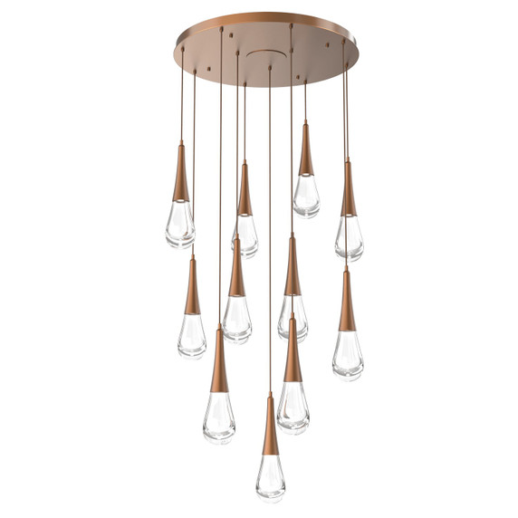 Mid. Chandeliers Multi-Port/Cascade by Hammerton Studio ( 404 | CHB0078-11-BB-C-C01-L1 Raindrop ) 