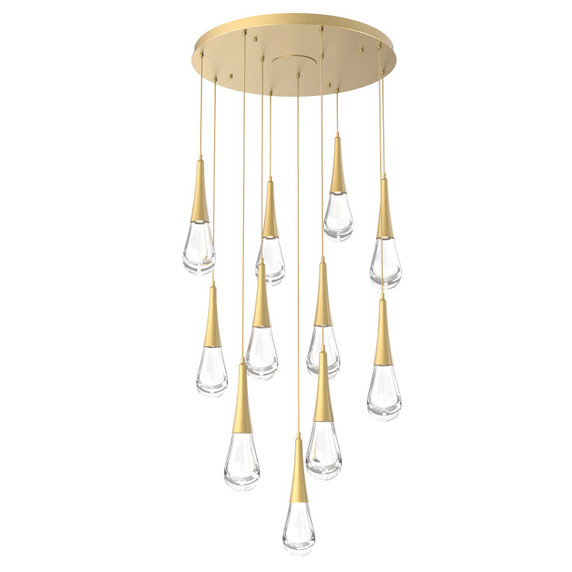 Mid. Chandeliers Multi-Port/Cascade by Hammerton Studio ( 404 | CHB0078-11-GB-C-C01-L1 Raindrop ) 
