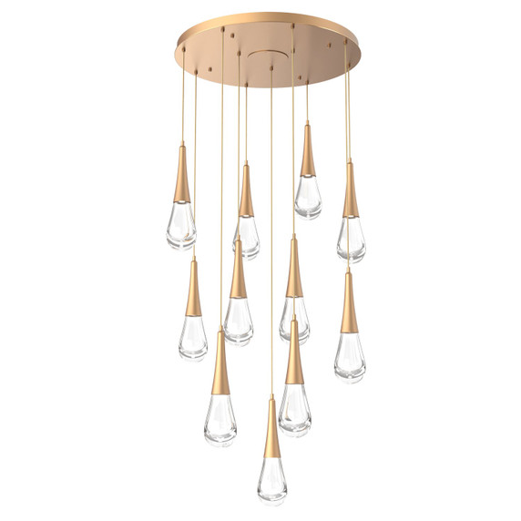 Mid. Chandeliers Multi-Port/Cascade by Hammerton Studio ( 404 | CHB0078-11-NB-C-C01-L3 Raindrop ) 