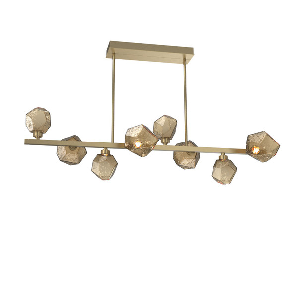 Linear/Island 4 Light + by Hammerton Studio ( 404 | PLB0039-T8-GB-B-001-L3 Gem ) 