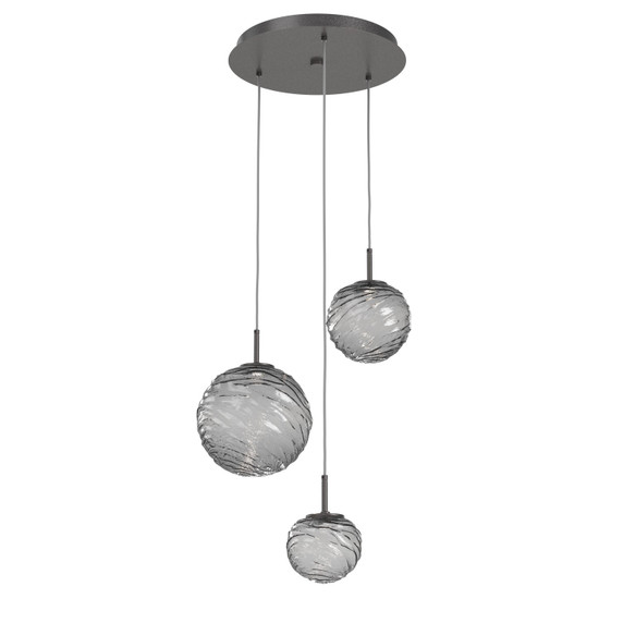 Mini Pendants 3 Light Cluster by Hammerton Studio ( 404 | CHB0092-03-GP-S-C01-L1 Gaia ) 