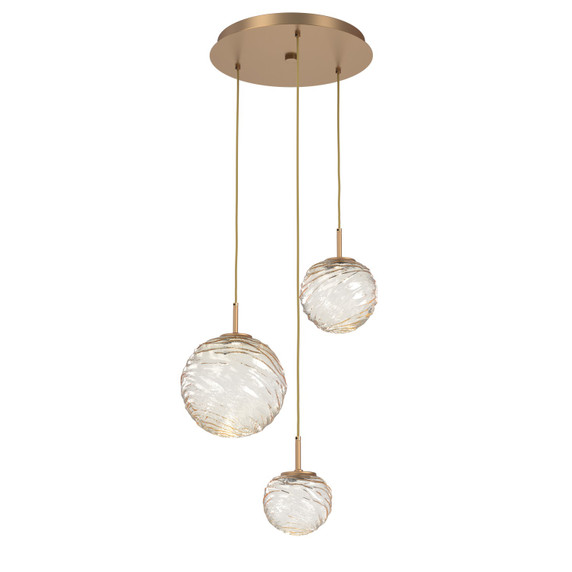 Mini Pendants 3 Light Cluster by Hammerton Studio ( 404 | CHB0092-03-NB-A-C01-L3 Gaia ) 