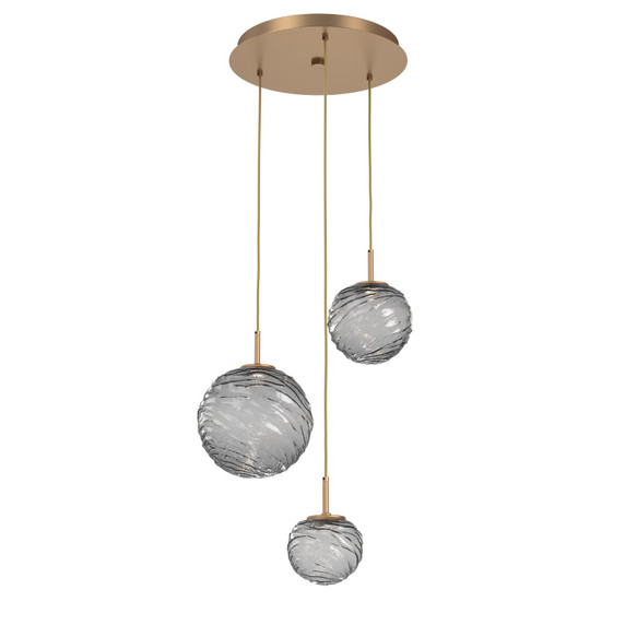 Mini Pendants 3 Light Cluster by Hammerton Studio ( 404 | CHB0092-03-NB-S-C01-L3 Gaia ) 