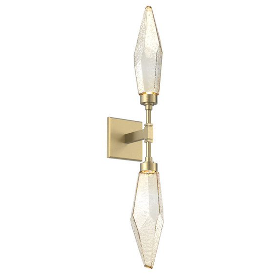 Sconces Double Glass by Hammerton Studio ( 404 | IDB0050-02-GB-CA-L3 Rock Crystal ) 