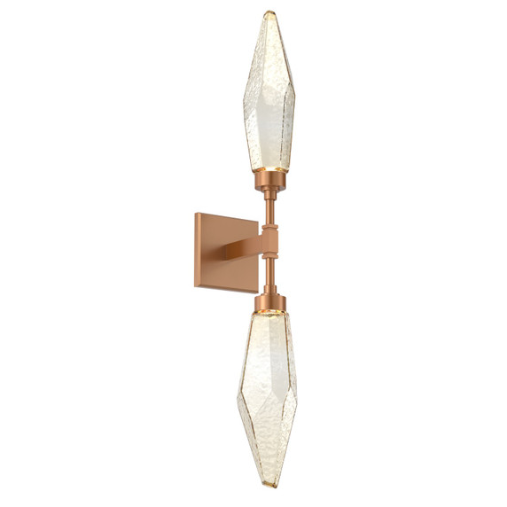 Sconces Double Glass by Hammerton Studio ( 404 | IDB0050-02-NB-CA-L1 Rock Crystal ) 