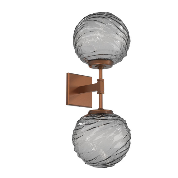 Sconces Double Glass by Hammerton Studio ( 404 | IDB0092-02-BB-S-L1 Gaia ) 