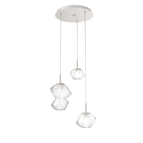 Mini Pendants 3 Light Cluster by Hammerton Studio ( 404 | CHB0089-03-BS-C-C01-L1 Mesa ) 